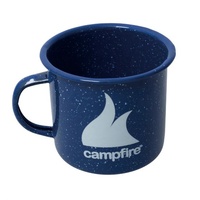 Campfire Enamel Mug 8cm Navy