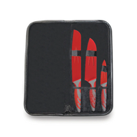 Campfire Knife Set Stainless Steel with Pouch - 3 Pieces