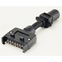 Genuine Mitsubishi 7 Pin Flat to 7 Pin Small Round Trailer Plug Adaptor