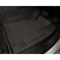 Genuine Mitsubishi MV Triton Double Cab Rubber Floor Mats - High Edge