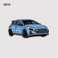 Genuine Hyundai i20 N Vehicle Shaped Pin Badge