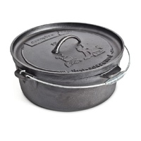 Campfire Dutch Oven Pre-Seasoned 12Qt