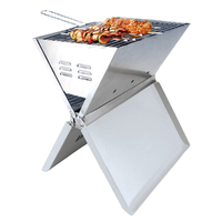 Our Time Portable BBQ Fire Pit Stainless Steel